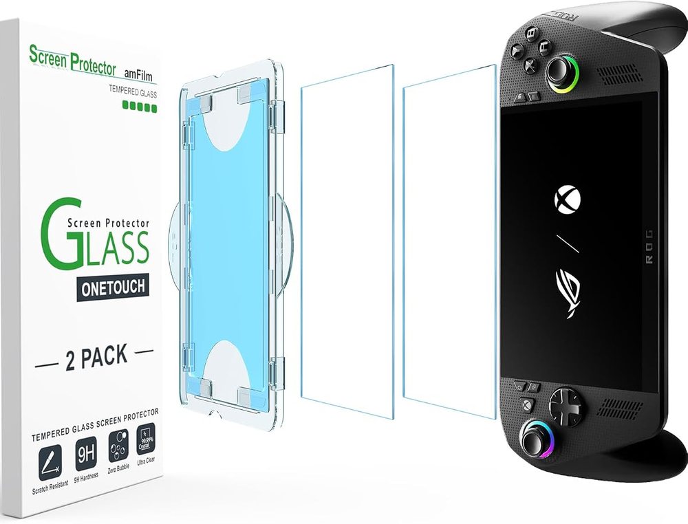 clear tempered glass screen protector for ASUS ROG Ally by amFilm