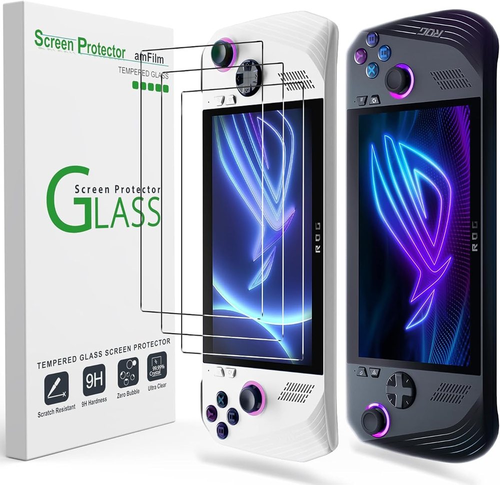 clear tempered glass screen protector for ASUS ROG Ally by amFilm