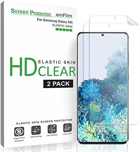 clear tempered glass screen protector for Galaxy S20 by amFilm