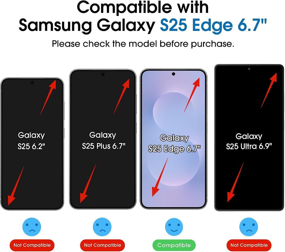 privacy tempered glass screen protector for Galaxy S25 by amFilm