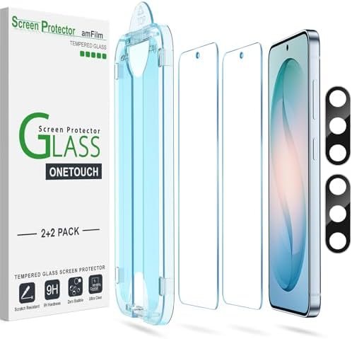 clear tempered glass screen protector for Galaxy S26 by amFilm