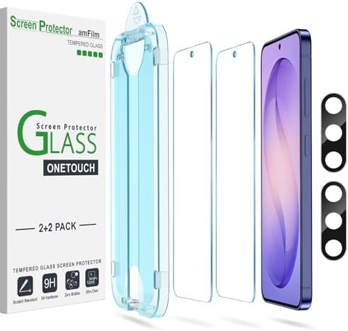 clear tempered glass screen protector for Galaxy S26 Ultra by amFilm