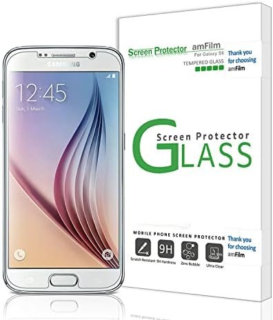 clear tempered glass screen protector for Galaxy S6 by amFilm