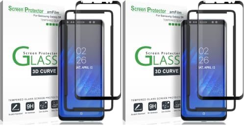 clear tempered glass screen protector for Galaxy S8 by amFilm