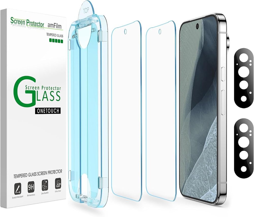 clear tempered glass screen protector for Google Pixel 1 by amFilm