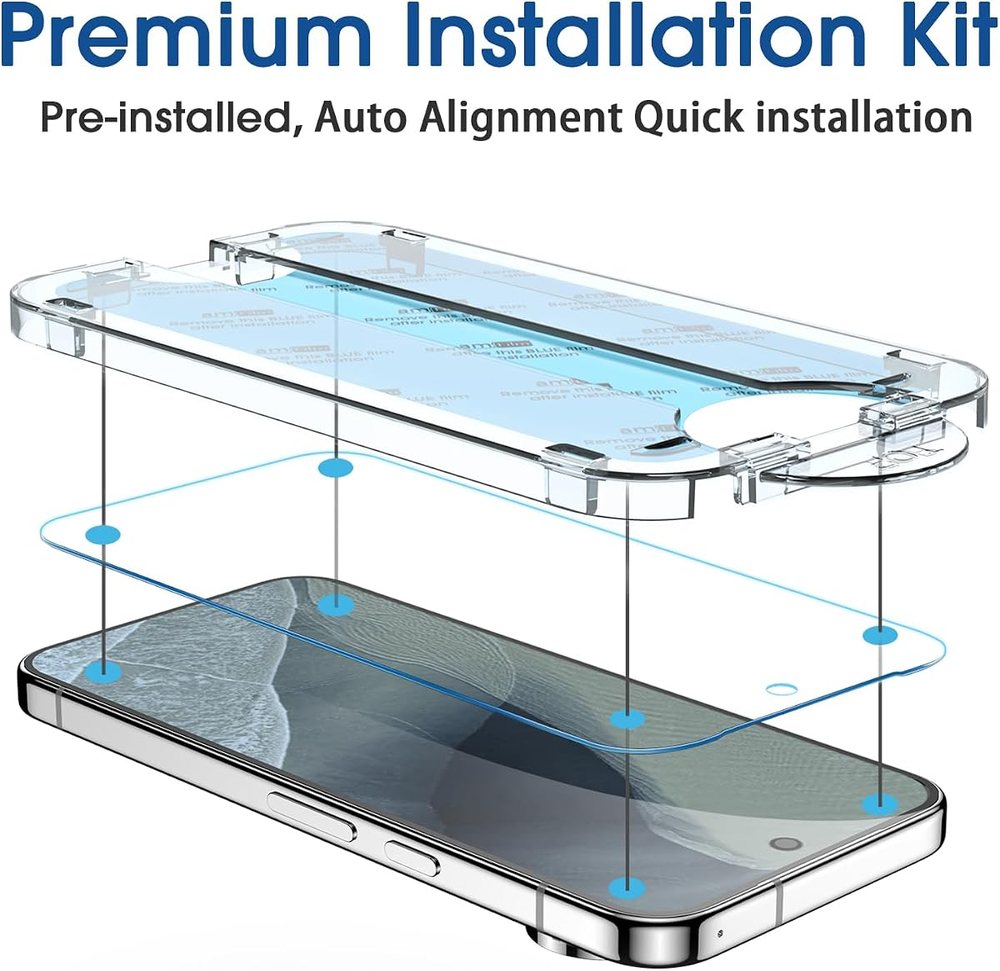 clear tempered glass screen protector for Google Pixel 1 by amFilm