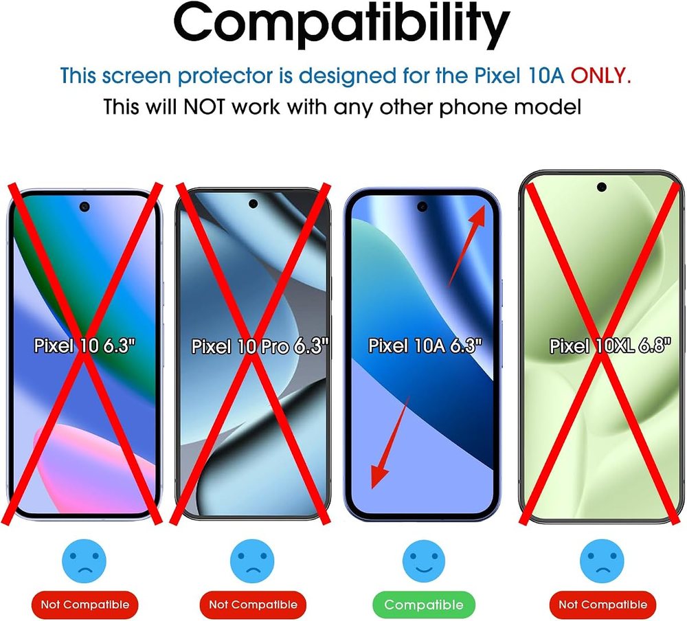 clear tempered glass screen protector for Google Pixel 1 by amFilm