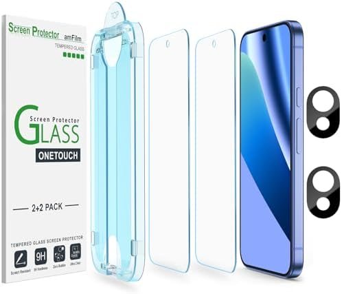 clear tempered glass screen protector for Google Pixel 1 by amFilm