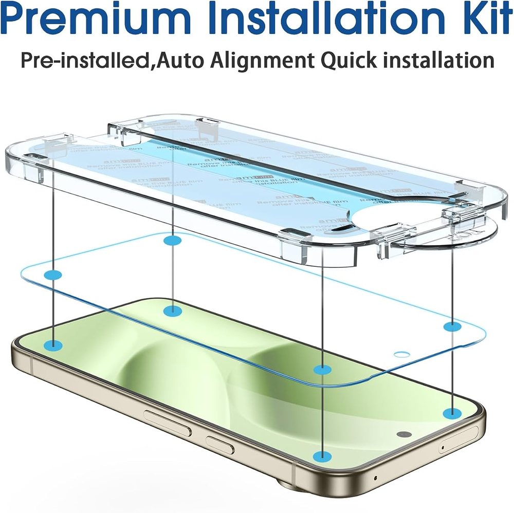 clear tempered glass screen protector for Google Pixel 1 by amFilm