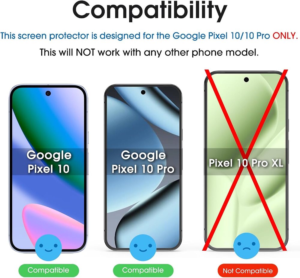 clear tempered glass screen protector for Google Pixel 1 by amFilm