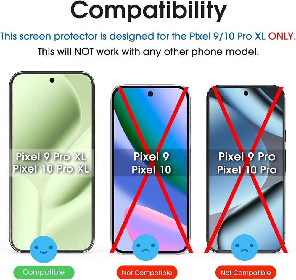 clear tempered glass screen protector for Google Pixel 1 by amFilm