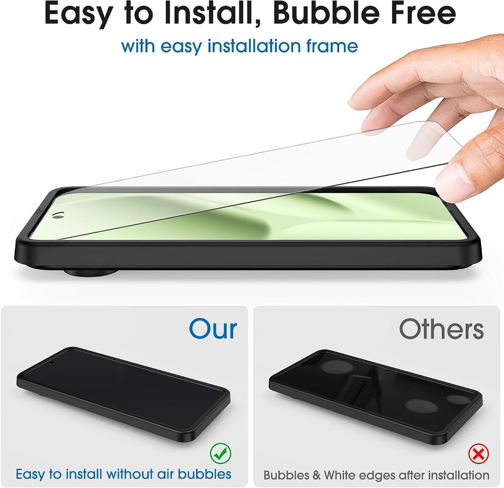 clear tempered glass screen protector for Google Pixel 1 by amFilm