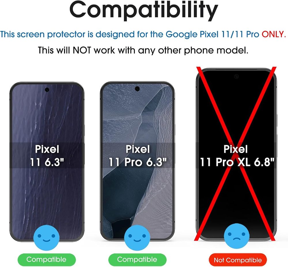 clear tempered glass screen protector for Google Pixel 1 by amFilm