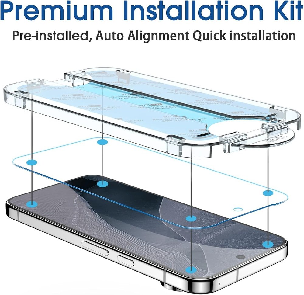 clear tempered glass screen protector for Google Pixel 1 by amFilm