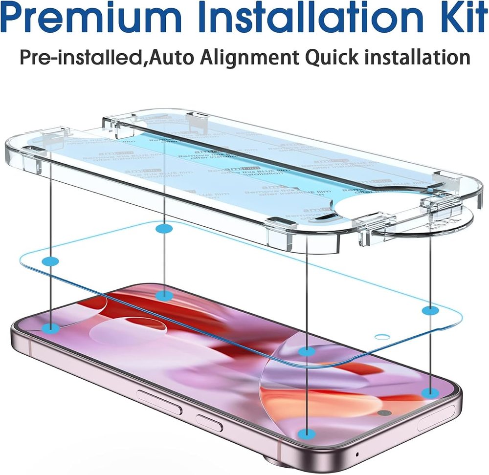 clear tempered glass screen protector for Google Pixel 9 Pro XL by amFilm