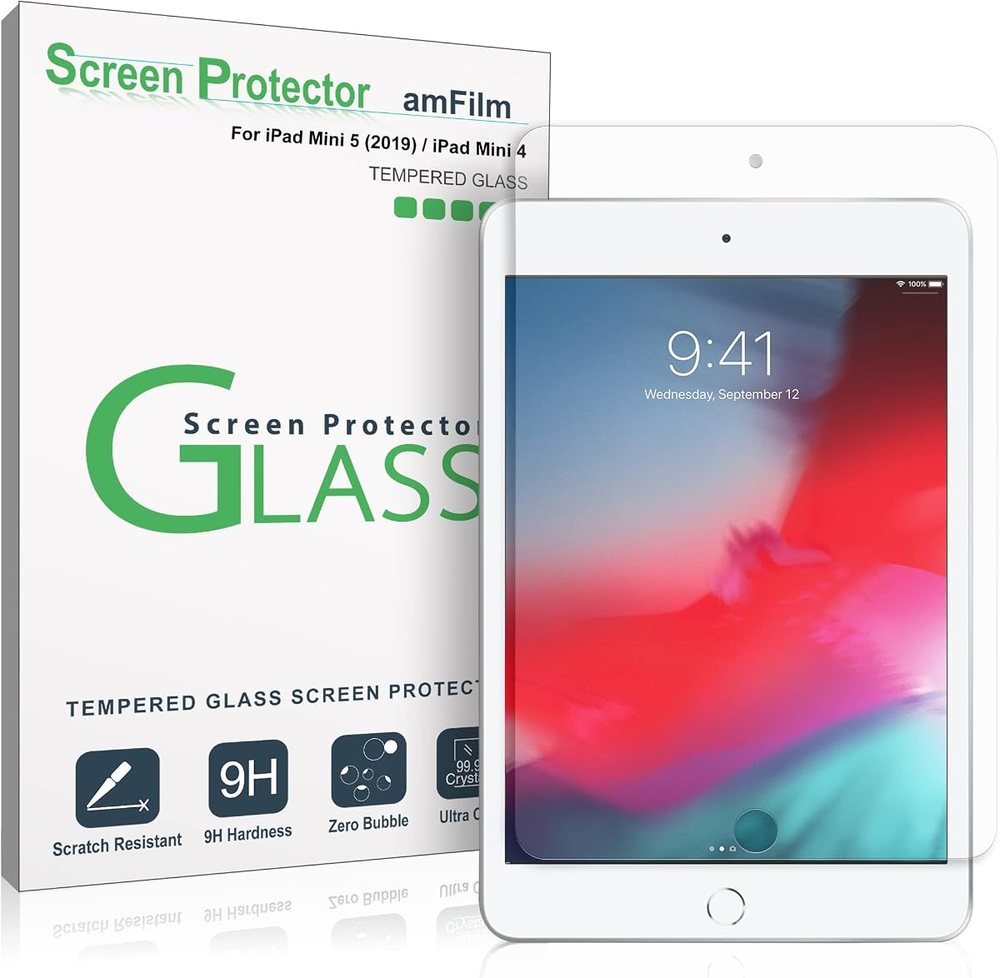clear tempered glass screen protector for iPad Mini 5 by amFilm
