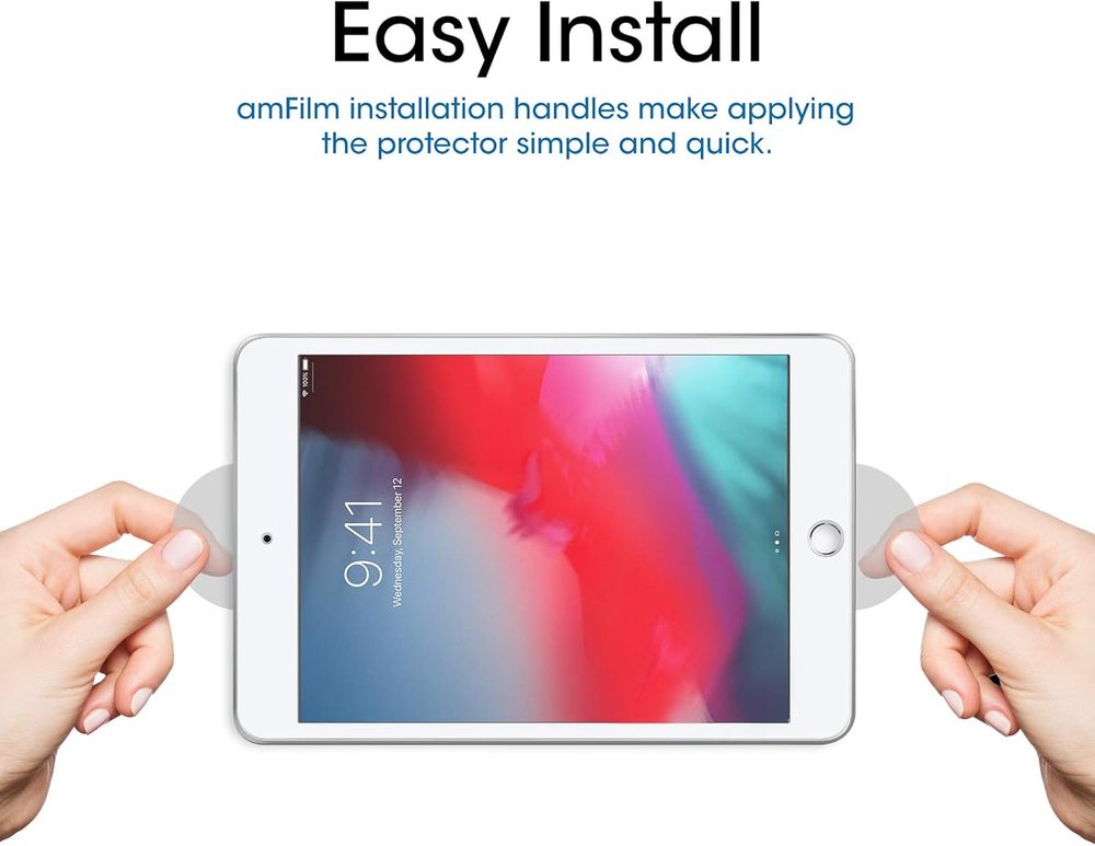 clear tempered glass screen protector for iPad Mini 5 by amFilm