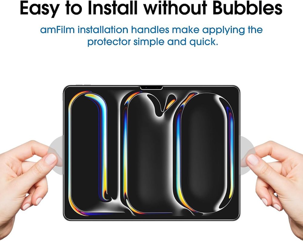clear tempered glass screen protector for iPad Pro 13 by amFilm