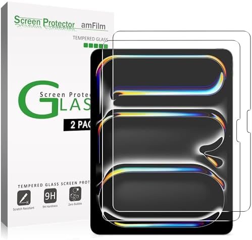clear tempered glass screen protector for iPad Pro 13 by amFilm