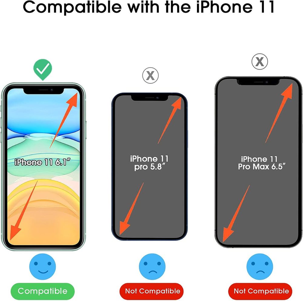 clear tempered glass screen protector for iPhone 11 by amFilm
