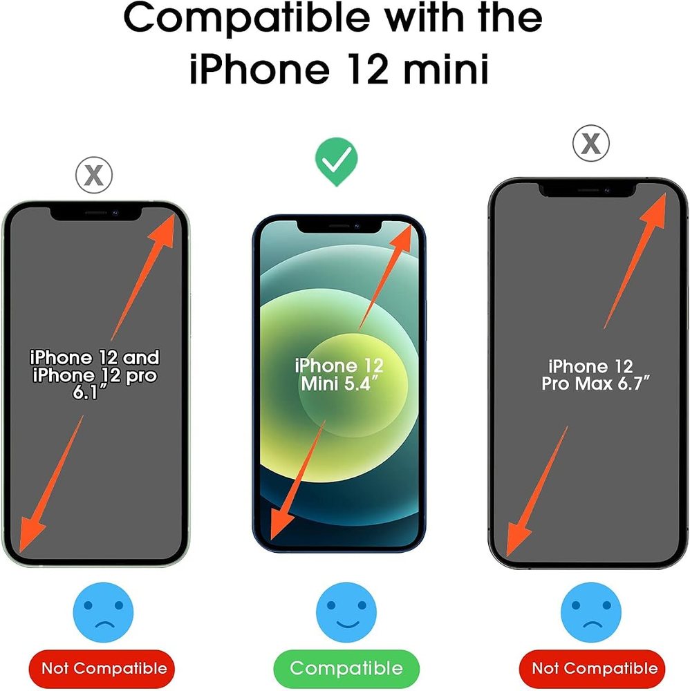 clear tempered glass screen protector for iPhone 12 Mini by amFilm