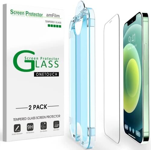 clear tempered glass screen protector for iPhone 12 Mini by amFilm