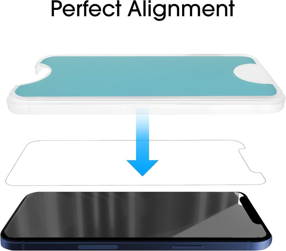 clear tempered glass screen protector for iPhone 12 Pro Max by amFilm