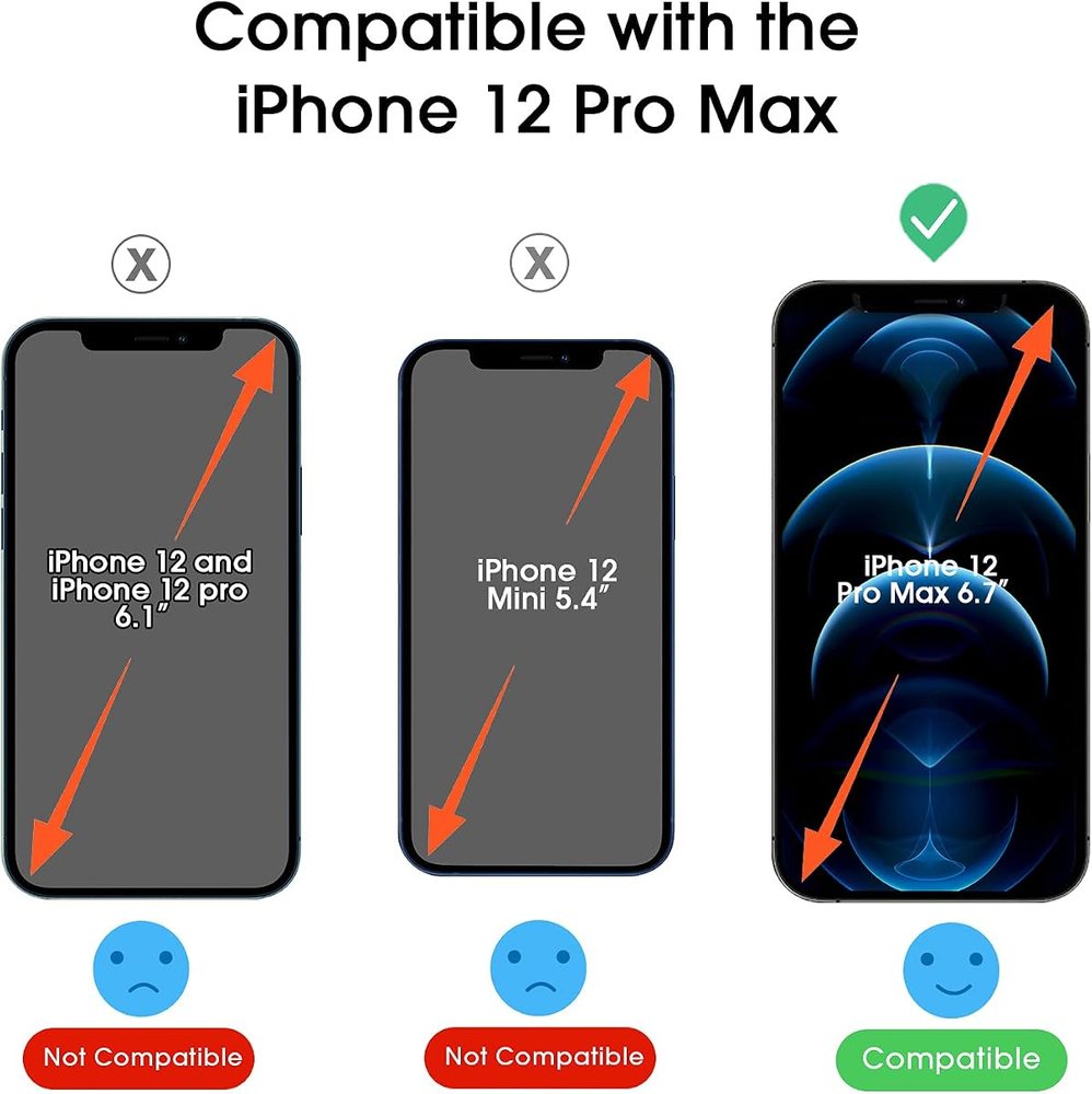 clear tempered glass screen protector for iPhone 12 Pro Max by amFilm