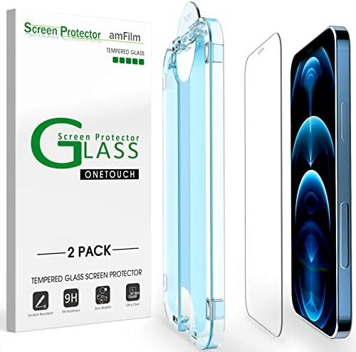 clear tempered glass screen protector for iPhone 12 Pro Max by amFilm