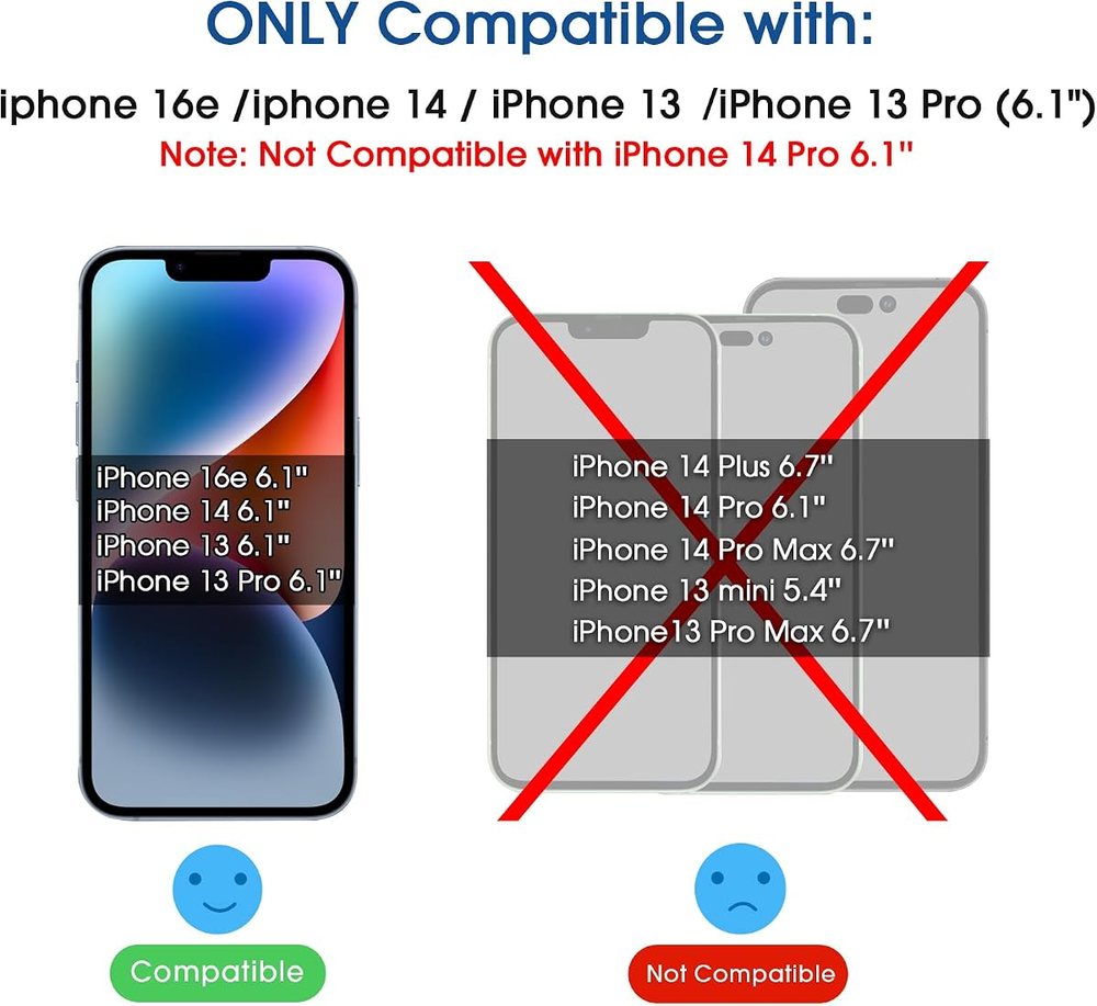 clear tempered glass screen protector for iPhone 13/13 Pro by amFilm