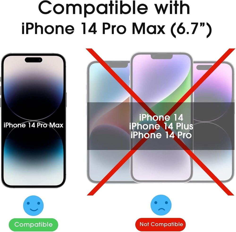 clear tempered glass screen protector for iPhone 14 Pro Max by amFilm
