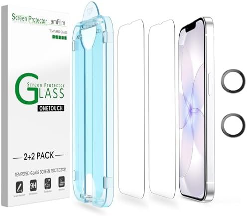 clear tempered glass screen protector for iPhone 17e by amFilm
