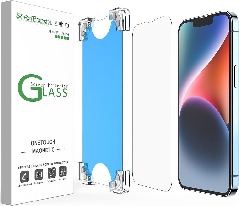 clear tempered glass screen protector for iPhone 17e by amFilm