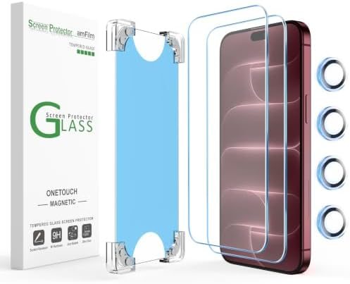 clear tempered glass screen protector for iPhone 18 Pro Max by amFilm