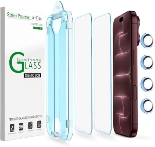 clear tempered glass screen protector for iPhone 18 Pro Max by amFilm