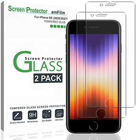 clear tempered glass screen protector for iPhone 8 by amFilm