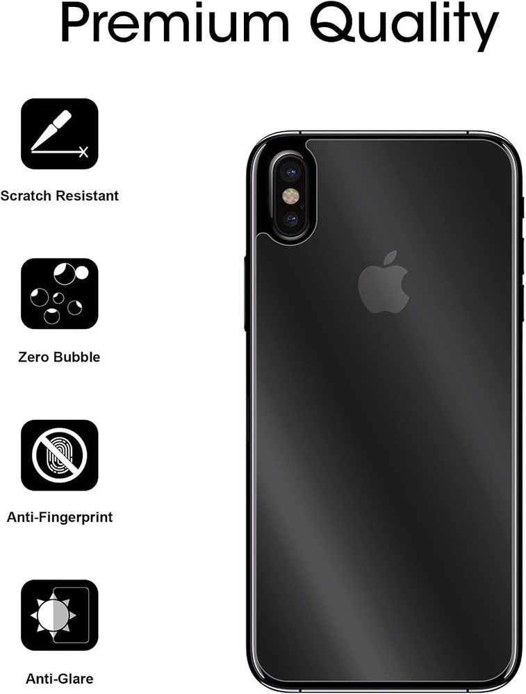 matte anti-glare tempered glass screen protector for iPhone X by amFilm