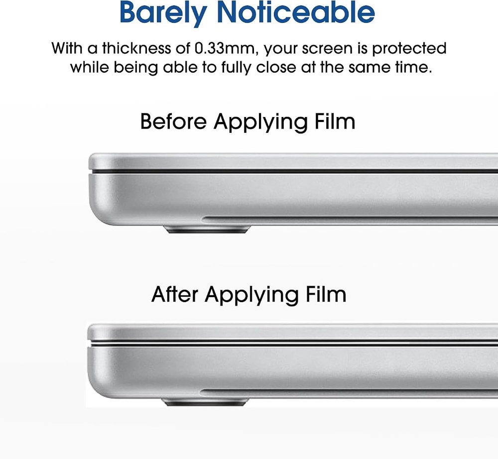 clear tempered glass screen protector for MacBook Air 15 by amFilm