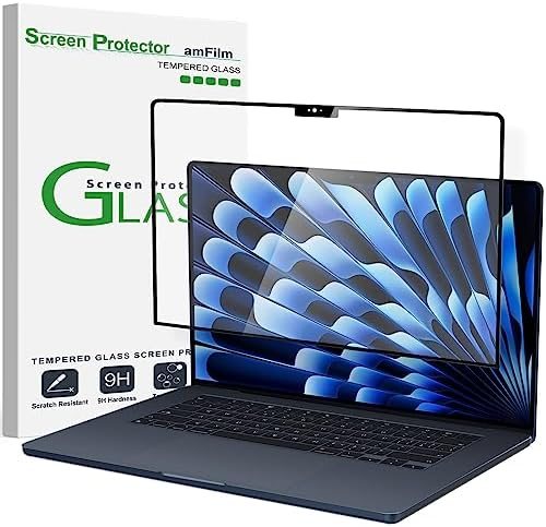 clear tempered glass screen protector for MacBook Air 15 by amFilm