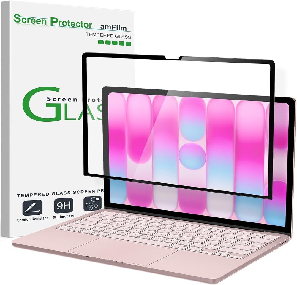 clear tempered glass screen protector for MacBook by amFilm
