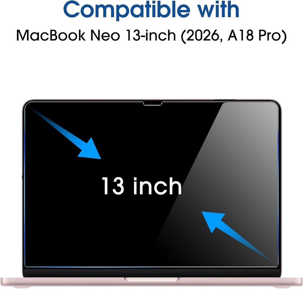 clear tempered glass screen protector for MacBook by amFilm