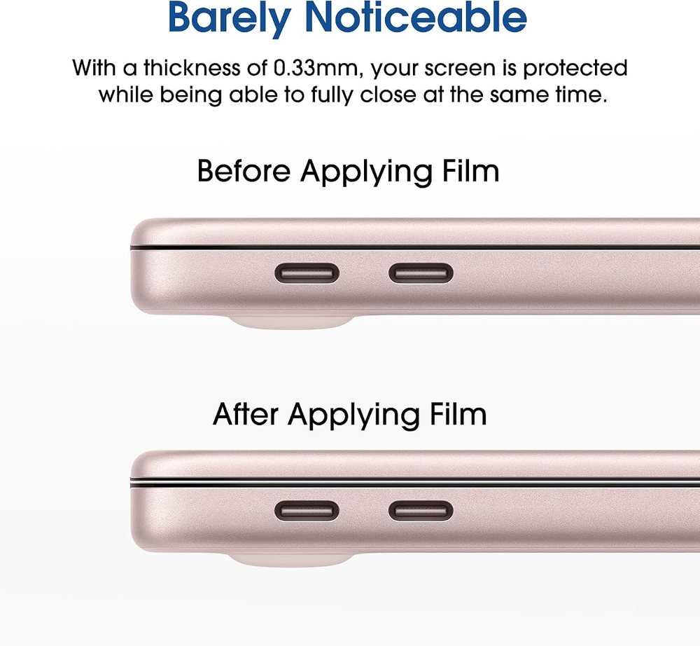 clear tempered glass screen protector for MacBook by amFilm