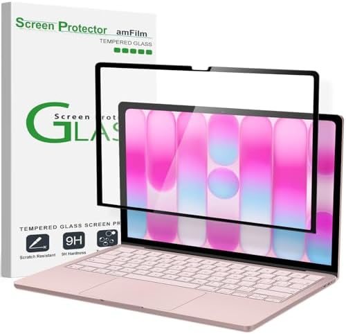 clear tempered glass screen protector for MacBook by amFilm