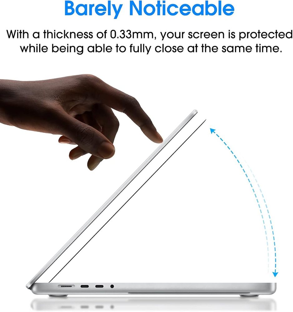 clear tempered glass screen protector for MacBook Pro 16.2 by amFilm