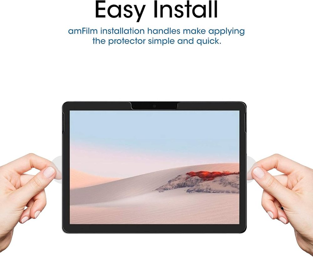 clear tempered glass screen protector for Microsoft Surface GO 4 by amFilm