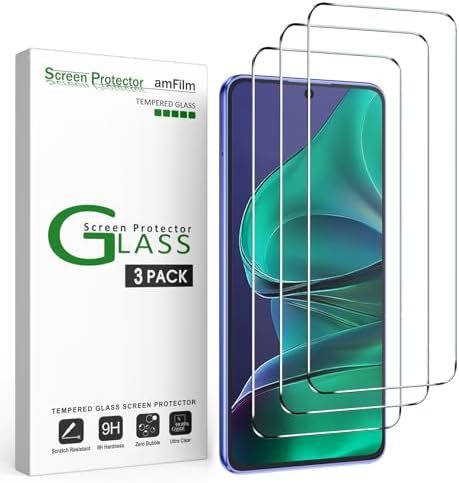 clear tempered glass screen protector for Motorola Moto G Stylus by amFilm