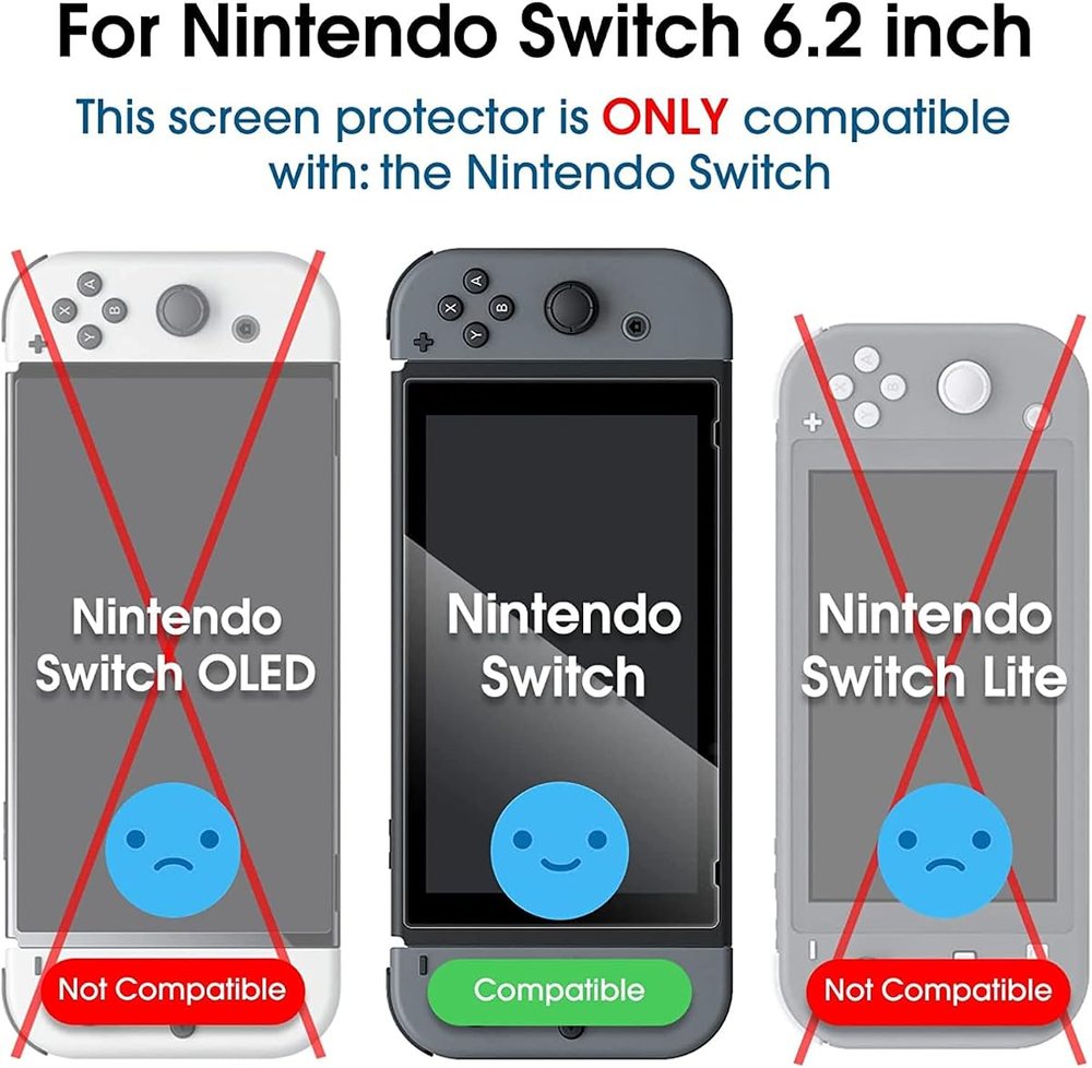 clear tempered glass screen protector for Nintendo Switch 2 by amFilm