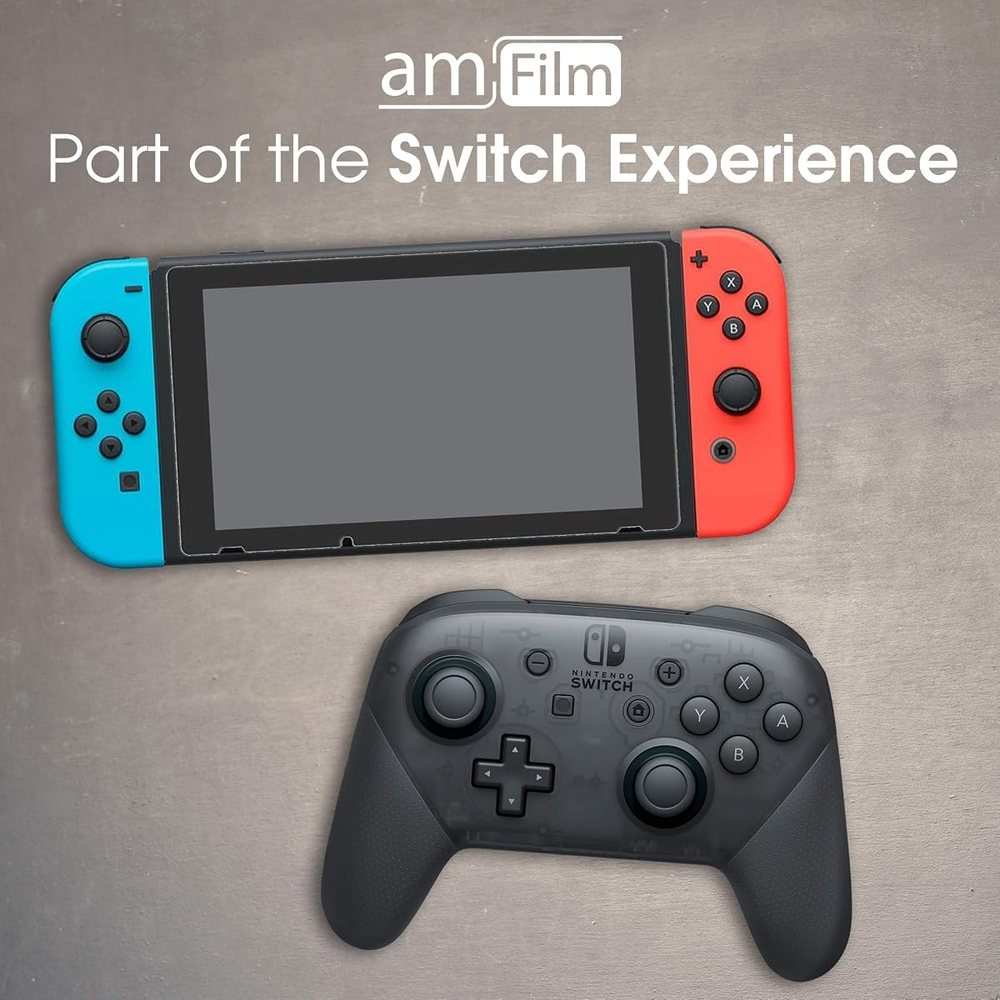 clear tempered glass screen protector for Nintendo Switch 2 by amFilm