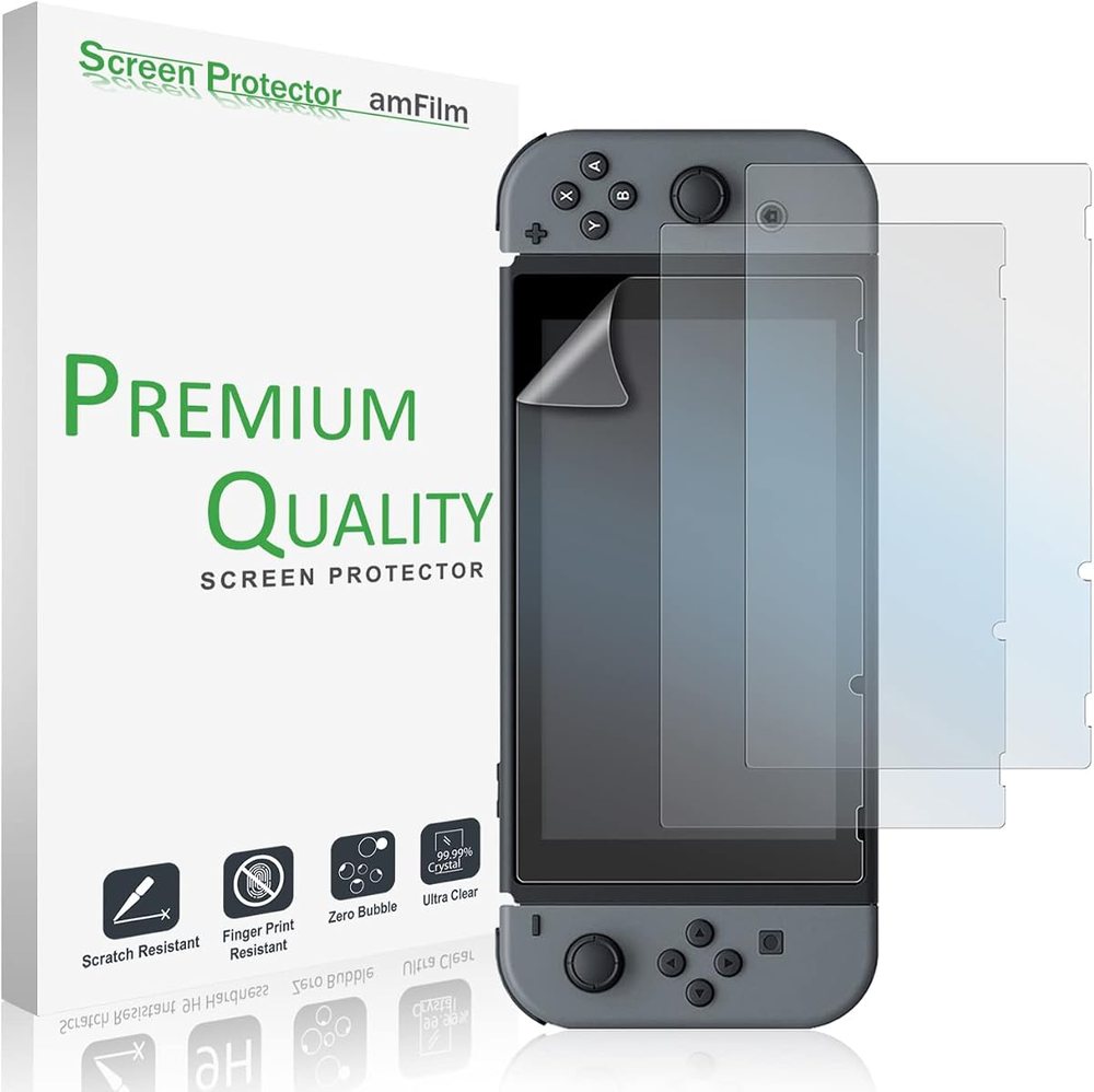 matte anti-glare tempered glass screen protector for Nintendo Switch 2 by amFilm
