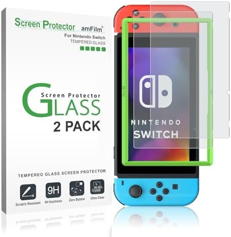 matte anti-glare tempered glass screen protector for Nintendo Switch by amFilm